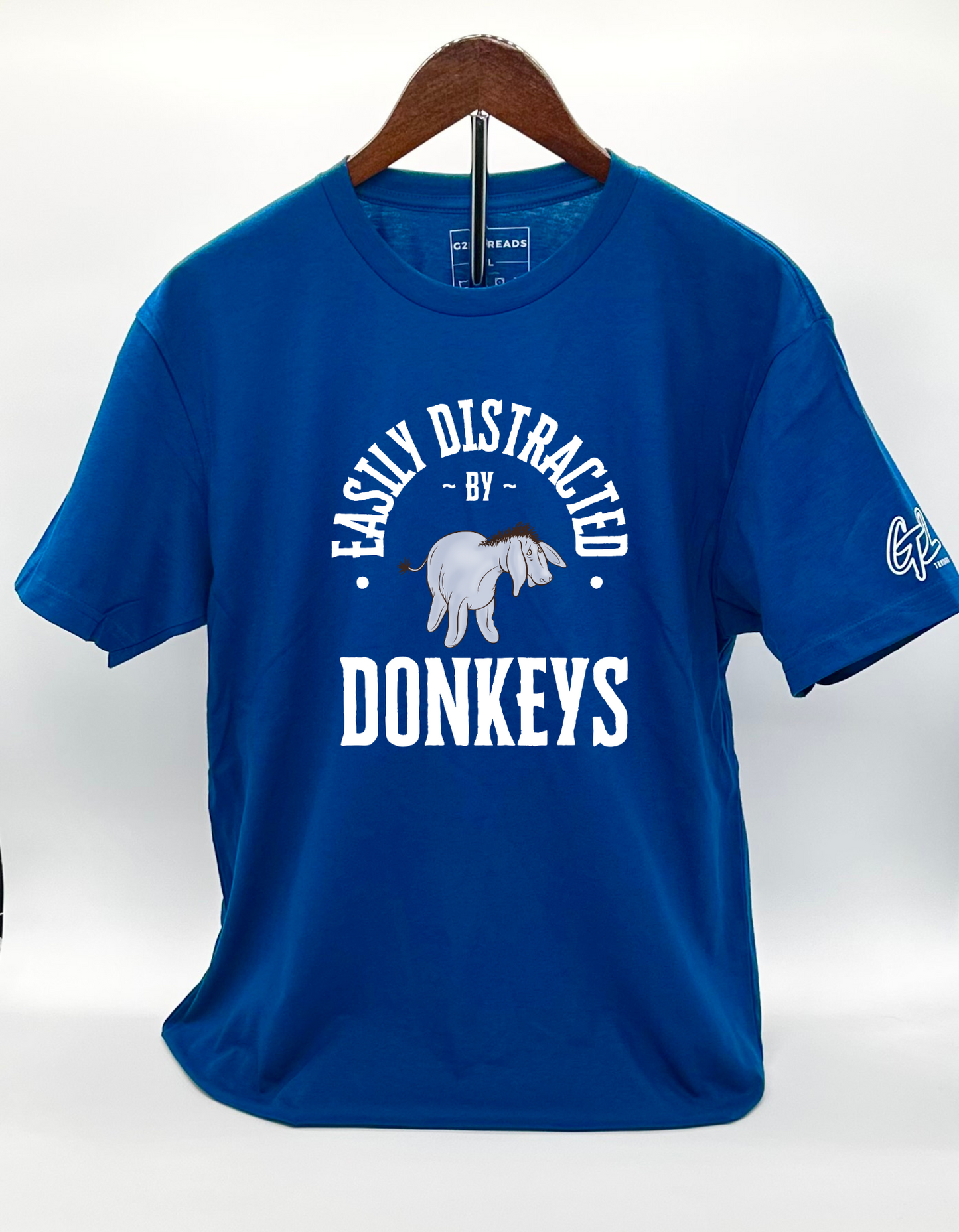 “DISTRACTED DONKEY” 100% Cotton T-Shirt