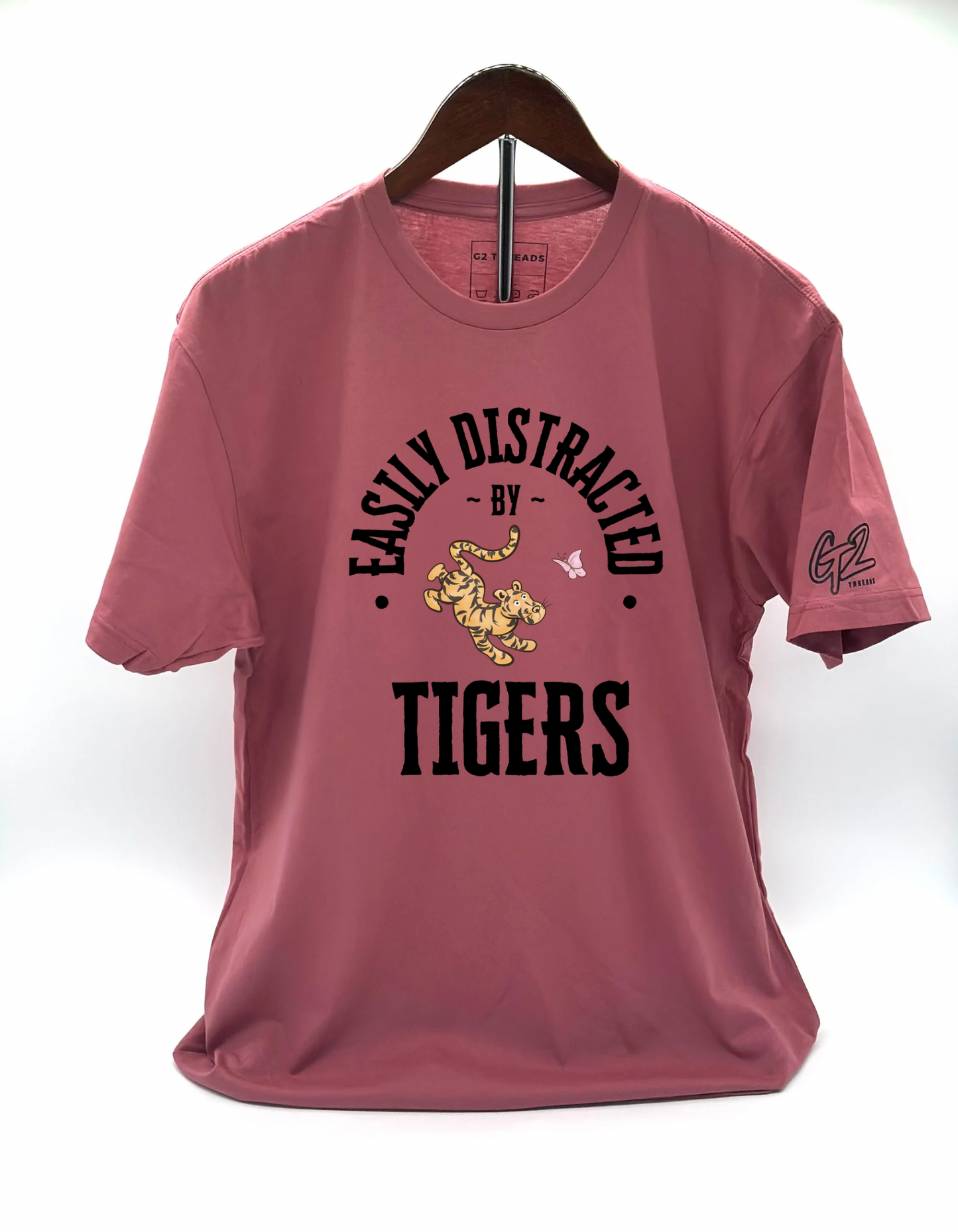 “DISTRACTED TIGER” 100% Cotton T-Shirt