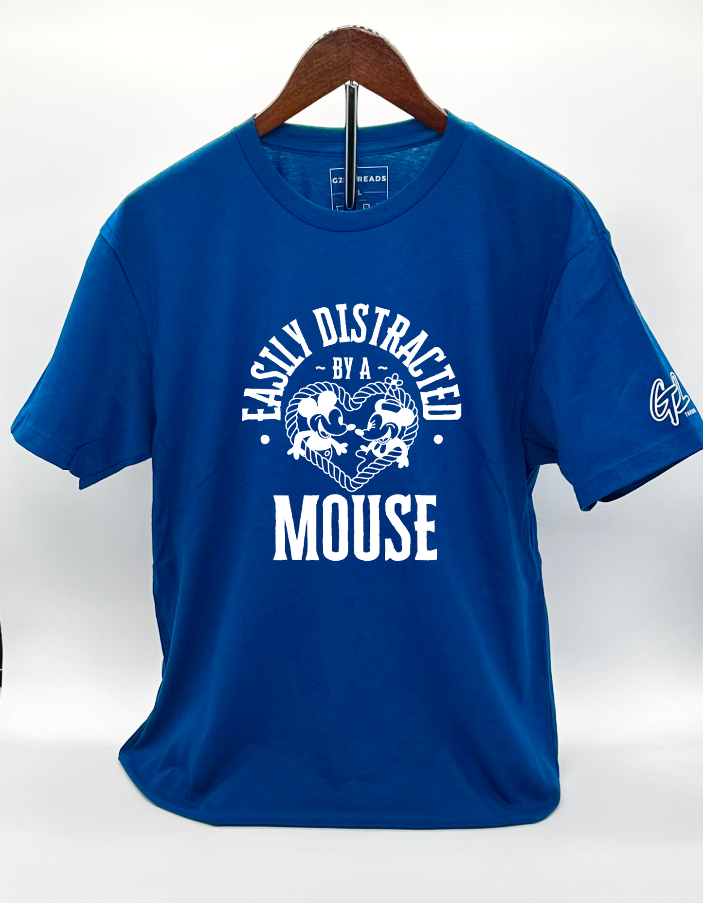 “DISTRACTED MOUSE” 100% Cotton T-Shirt
