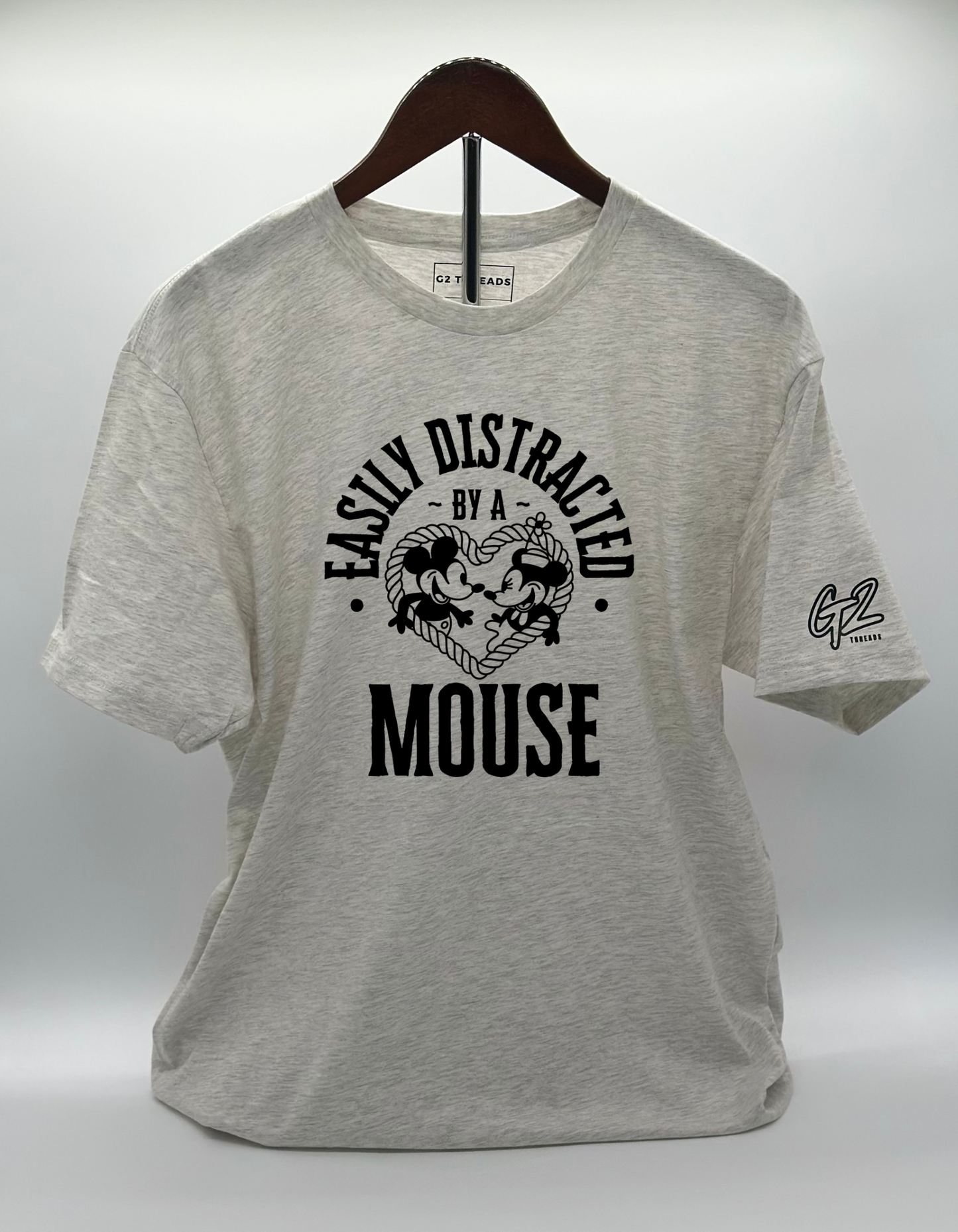 “DISTRACTED MOUSE” 100% Cotton T-Shirt