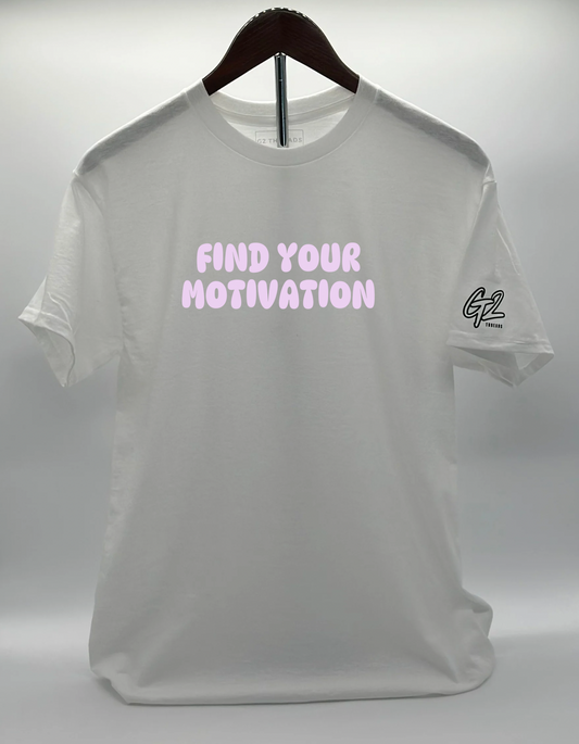 “FIND YOUR MOTIVATION” 3D Puff Printed T-Shirt